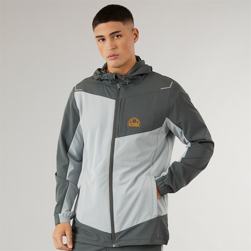 Ellesse Mens Corsarno Full Zip Jacket Dark Grey/Light Grey