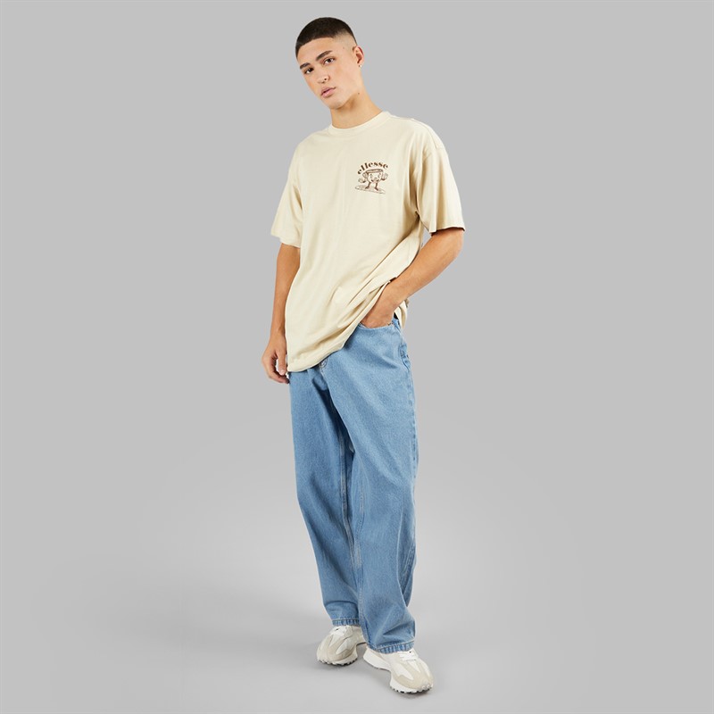 Ellesse Mens Mulini Graphic T-Shirt Beige