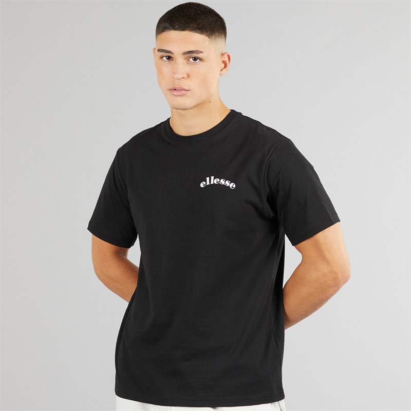 Ellesse Mens Courtside Club Graphic T-Shirt Black