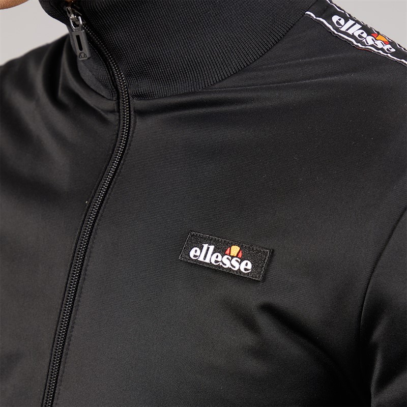 Ellesse Mens Barelo Taped Poly Tracksuit Black