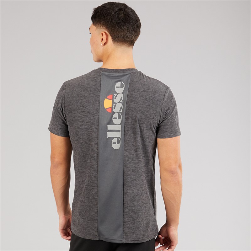 Ellesse Herren Dundalk Laufshirt Black Marl