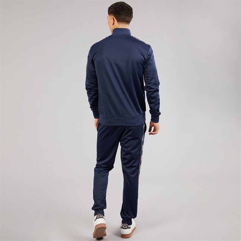 Ellesse Mens Barelo Taped Poly Tracksuit Navy