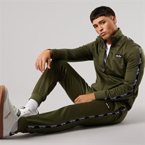 Ellesse Mens Barelo Taped Poly Tracksuit Khaki
