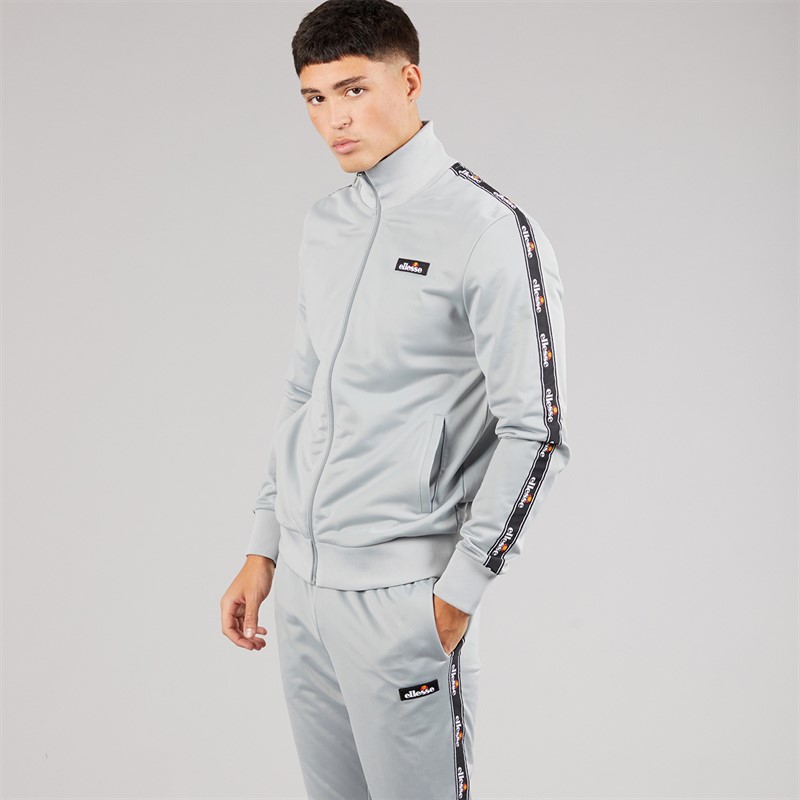 Ellesse Mens Barelo Taped Poly Tracksuit Grey