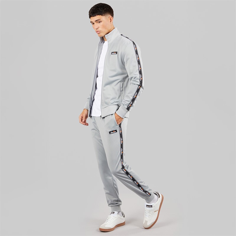 Ellesse Mens Barelo Taped Poly Tracksuit Grey