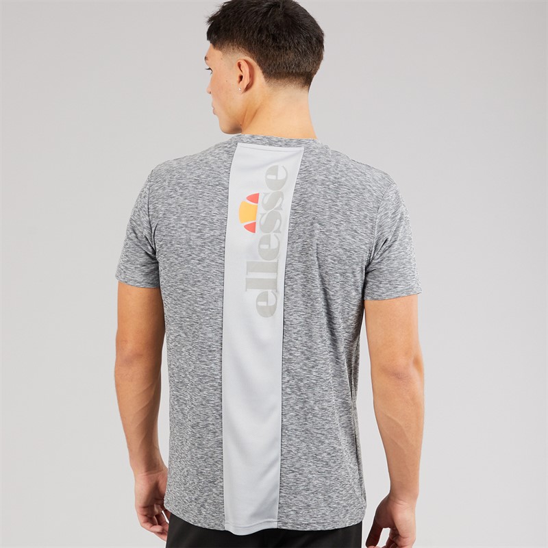 Ellesse Herren Dundalk Laufshirt Light Grey Marl