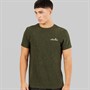 Ellesse Herren Dundalk Laufshirt Khaki Marl