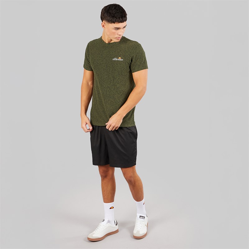 Ellesse Herren Dundalk Laufshirt Khaki Marl