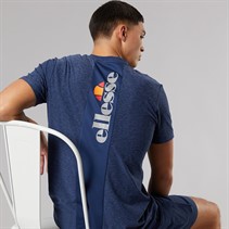 Ellesse Herren Dundalk Lauf Oberteil Navy Marl