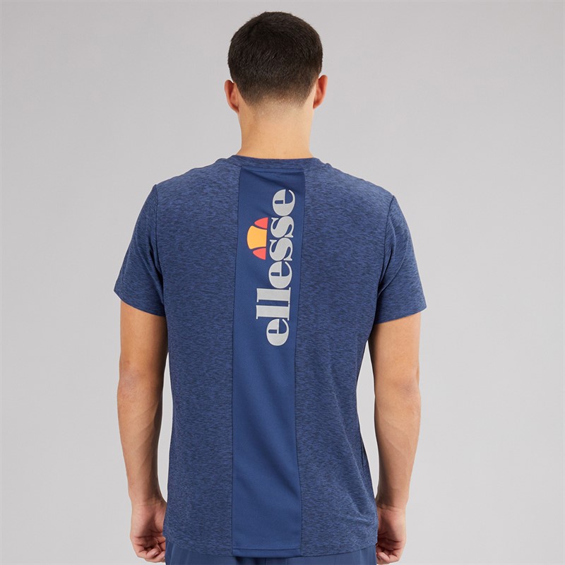 Ellesse Herren Dundalk Lauf Oberteil Navy Marl