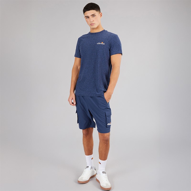 Ellesse Herren Dundalk Lauf Oberteil Navy Marl