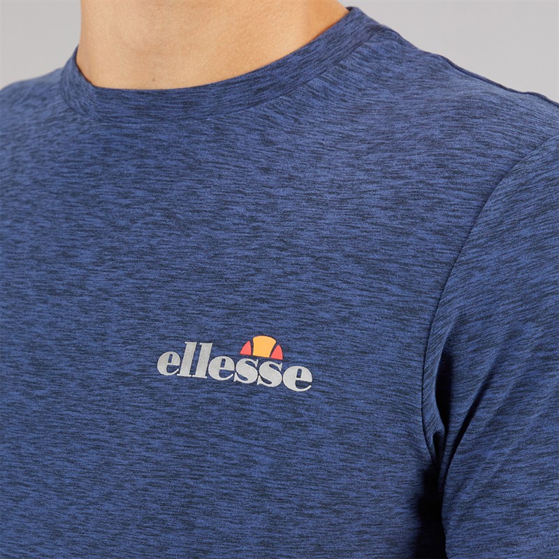 Ellesse Herren Dundalk Lauf Oberteil Navy Marl