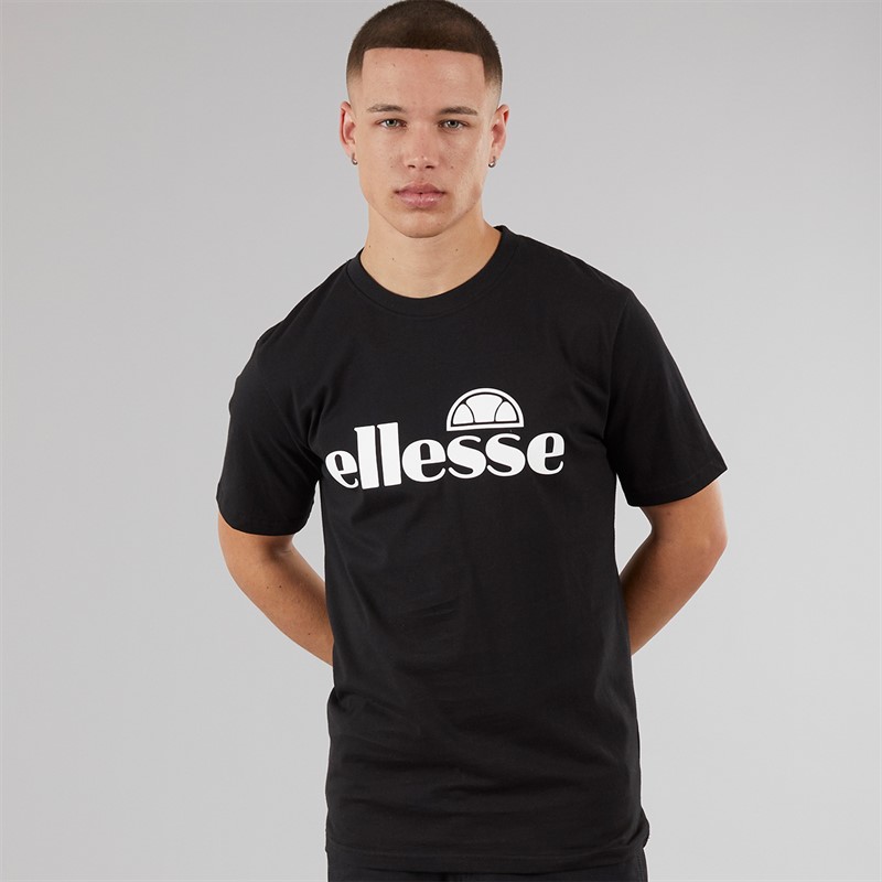 Ellesse Herren Cleffios Logo T Shirt Schwarz/Weiß