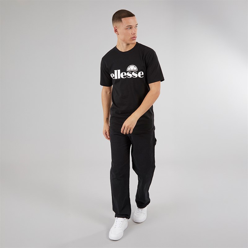 Ellesse Herren Cleffios Logo T Shirt Schwarz/Weiß