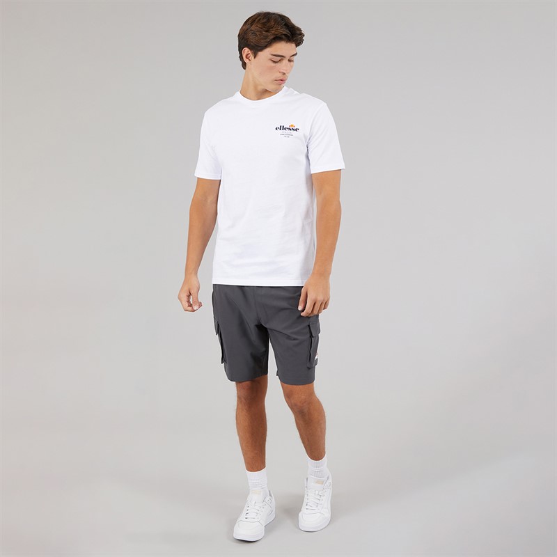 Ellesse Mens Ostea Back Graphic T-Shirt White