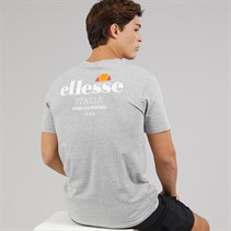 Ellesse Mens Ostea Back Graphic T-Shirt Light Grey