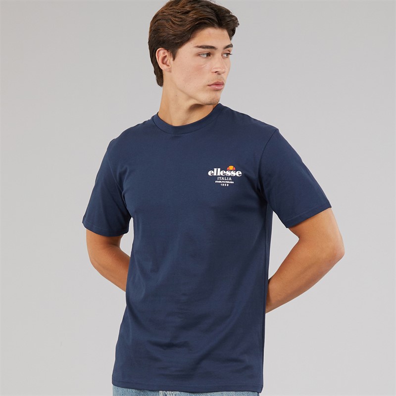 Ellesse Mens Ostea Back Graphic T-Shirt Navy