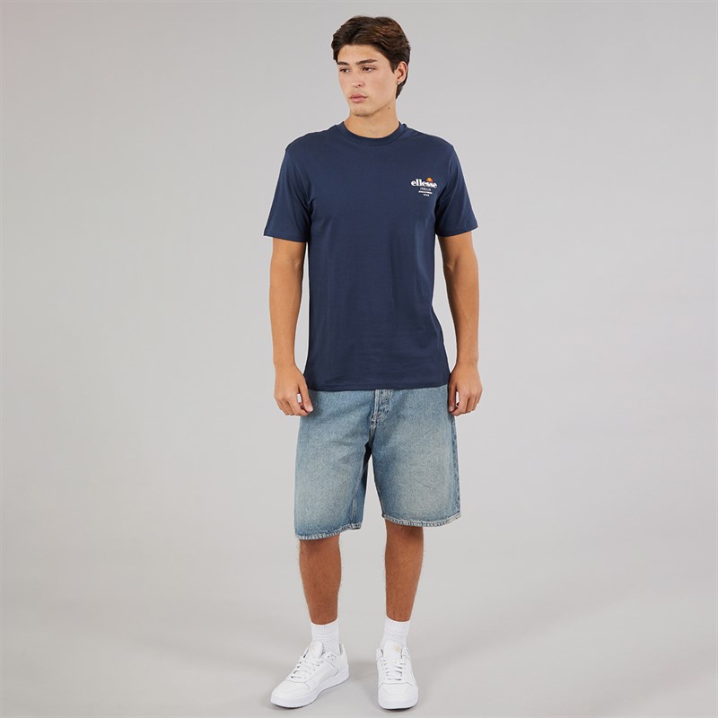 Ellesse Mens Ostea Back Graphic T-Shirt Navy
