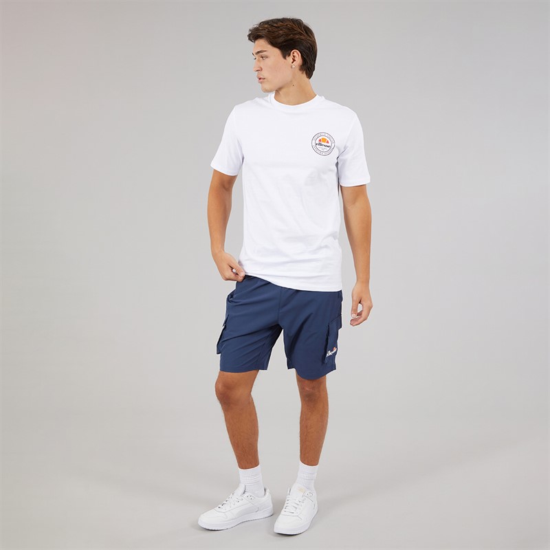 Ellesse Mens Licola Back Graphic T-Shirt White