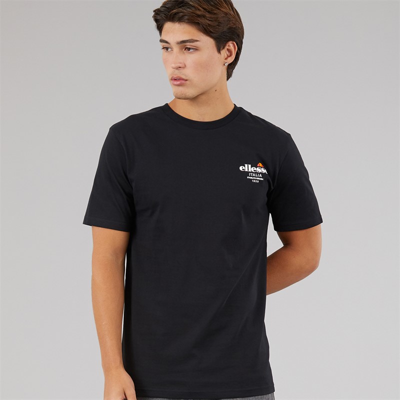 Ellesse Mens Ostea Back Graphic T-Shirt Black