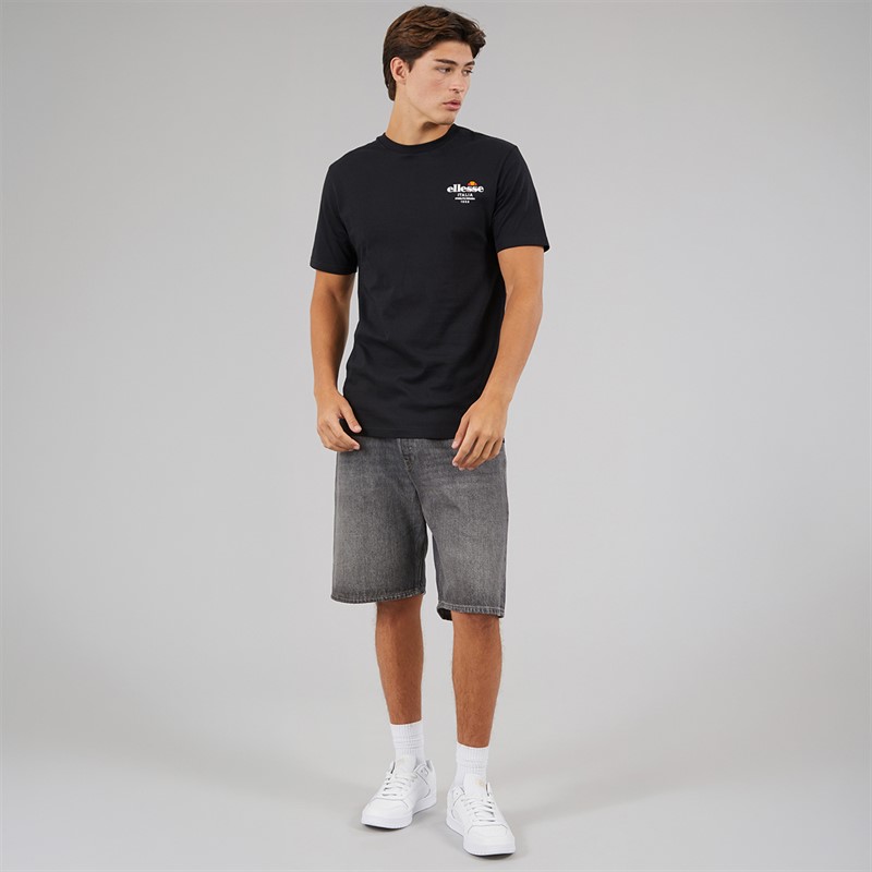 Ellesse Mens Ostea Back Graphic T-Shirt Black