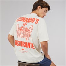 Ellesse Mens Leonardos Back Graphic T-Shirt Off White