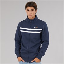 Ellesse Mens Full Zip Sweatshirt Navy