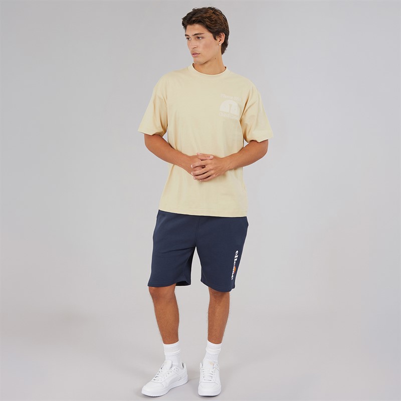 Ellesse Mens Club Di Corsa Back Graphic T-Shirt Stone