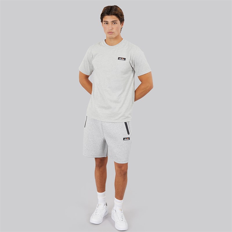 Ellesse Mens Burst Shorts Light Grey Marl