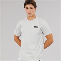 Ellesse Mens Debden Relaxed Fit T-Shirt Light Grey Marl