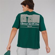Ellesse Mens Club Di Corsa Back Graphic T-Shirt Dark Green