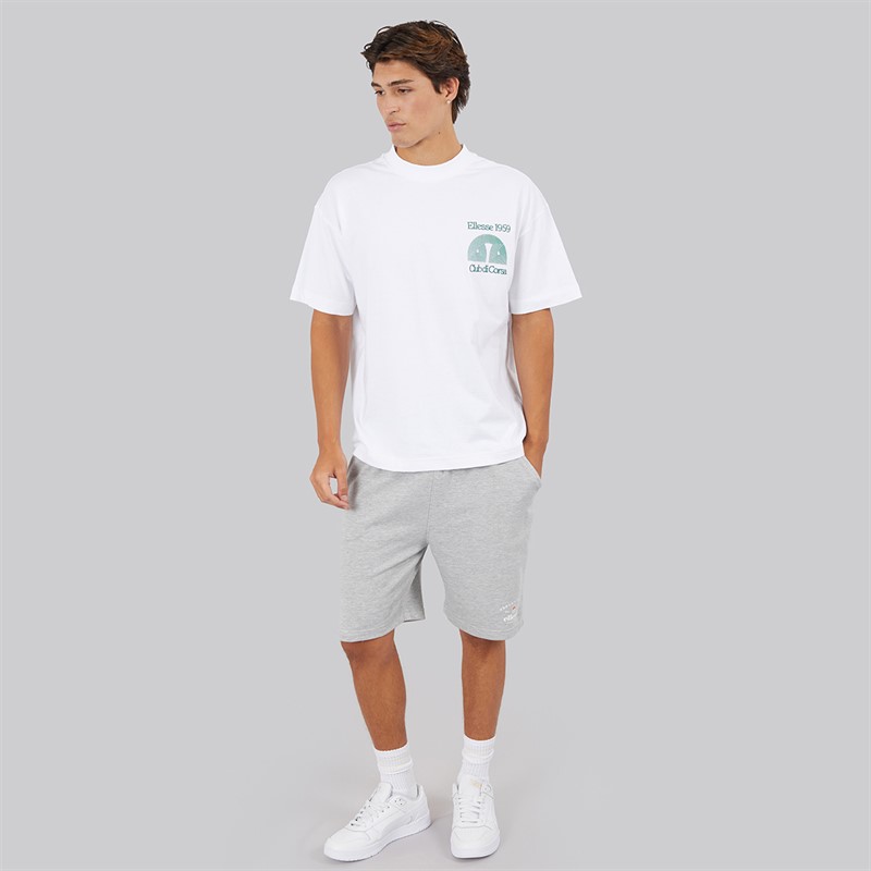 Ellesse Mens Herl Sweat Shorts Light Grey Marl