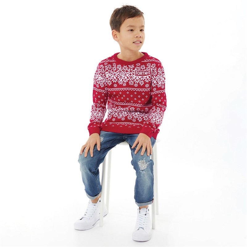 Boys fortnite christmas jumper hotsell