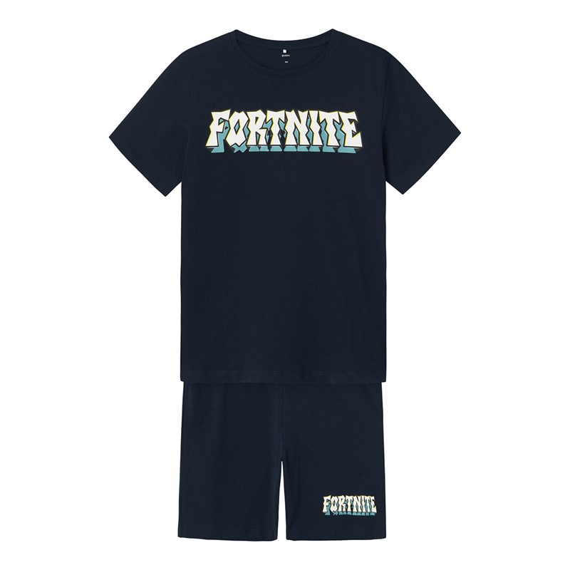 Fortnite Kinder Ren Pyjama Blau