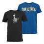 Fortnite Børn Rom To-pak T-shirts Sort/Ægte Blå