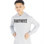 Fortnite Boys Logo Hoodie Grey Marl