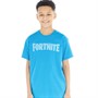 Fortnite Boys Logo T-Shirt Azure Blue