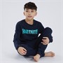 Fortnite Pyjama Garçon Ainsley manches longues Bleu saphir foncé