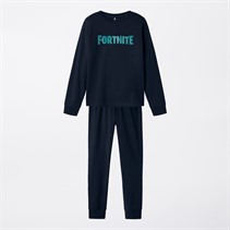 Fortnite Boys Ainsley Long Sleeve Pyjama Set Dark Sapphire