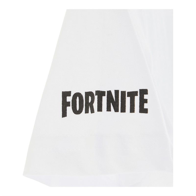 Fortnite Pyjama court Garçon avec motifs de danse - blanc/noir