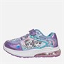 FROZEN Girls Emboss Light Up Trainers Metallic Purple
