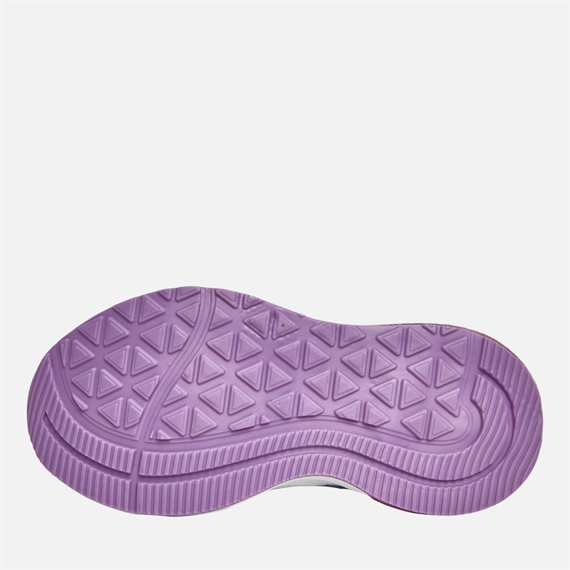 FROZEN Girls Emboss Light Up Trainers Metallic Purple