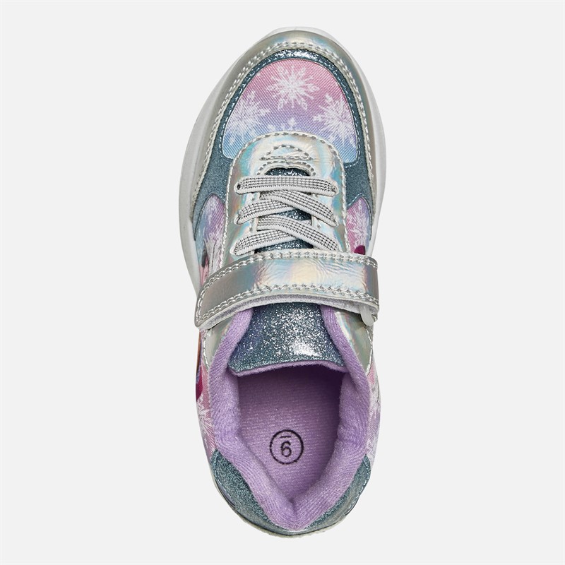FROZEN Girls Chervil Trainers Silver/Multi