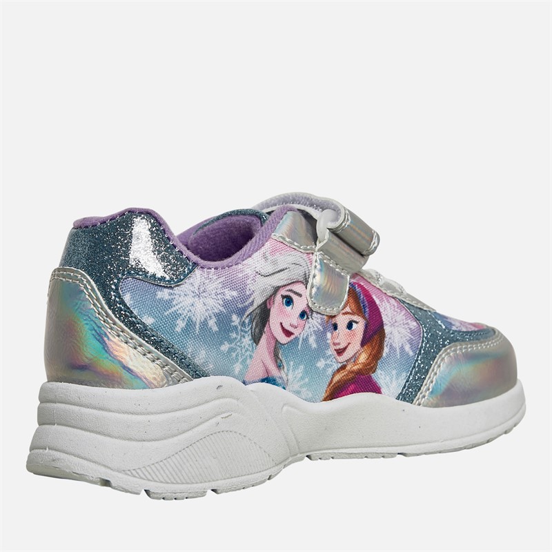 FROZEN Girls Chervil Trainers Silver/Multi