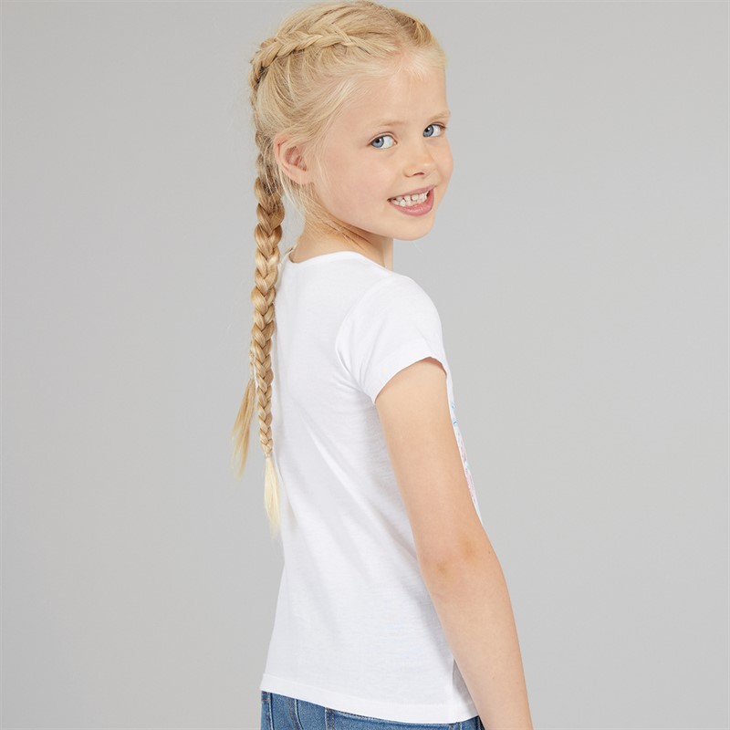 FROZEN Girls T-Shirt White