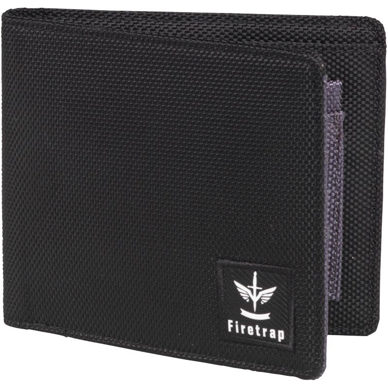 Buy Firetrap Mens Nylon Wallet Black