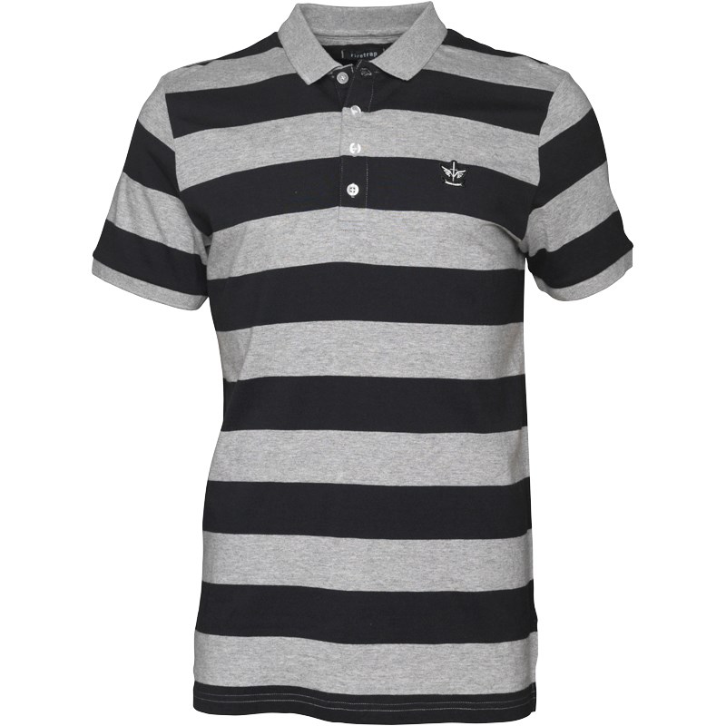 FiretrapMens Carter Polo Jet Black