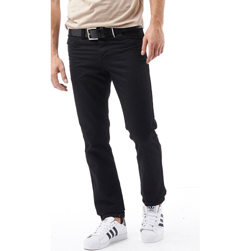 Firetrap Mens Jackson Slim Fit Jeans With Belt Solid Black/Black Firetrap Mens Jackson Slim Fit Jeans With Belt Solid Black/Black