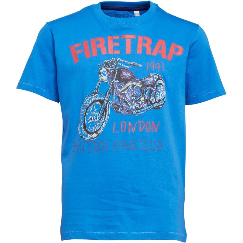 يوتيوب+فضائح+الممثلين Buy Firetrap Junior Boys Motorcycle T-Shirt Deep Sky Blue