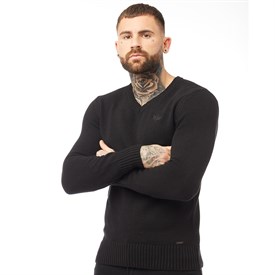 Firetrap Heren Europa Gebreide Top Met V Hals Zwart firetrap kopen in de aanbieding Firetrap Heren Europa Gebreide Top Met V Hals Zwart firetrap kopen in de aanbieding